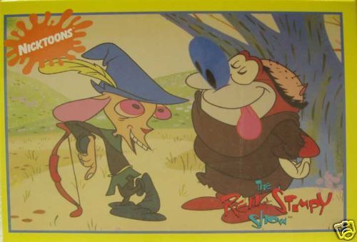 REN & STIMPY Robin Hood Jigsaw Puzzle © 1991 Ceaco